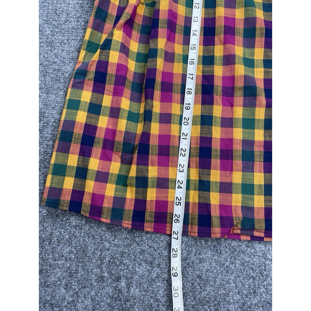 ModCloth Sleeveless Top Womens 2X Button Front Plaid Cotton NEW W Tags - Picture 8 of 10